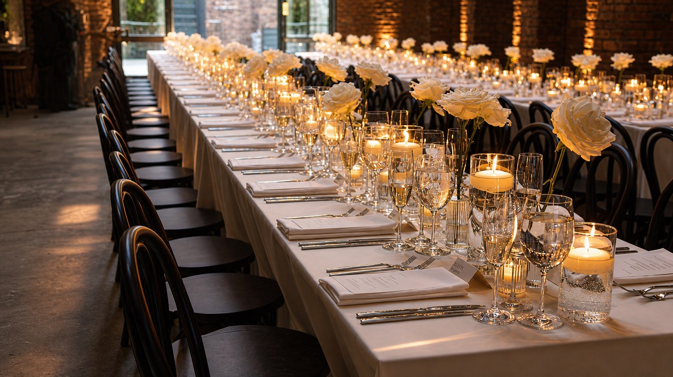 Comparti elegant corporate gala dinner catering