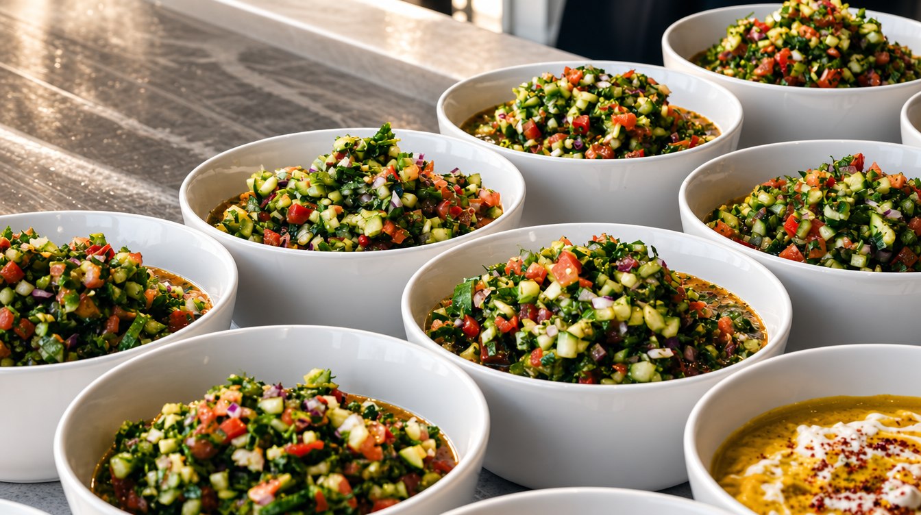 Comparti catering signature experience food station