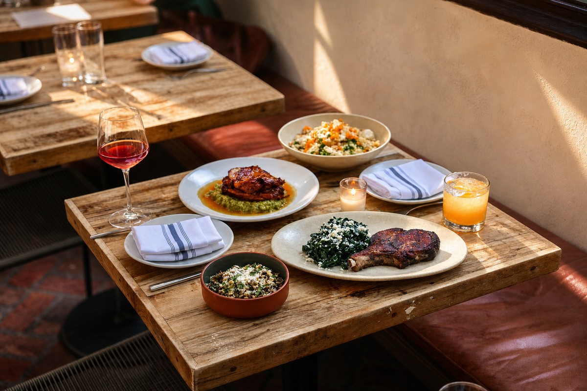 Comparti cozy candlelit dinner with gourmet bites