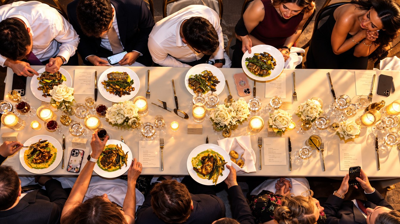 Comparti plated wedding dinner service in New York City